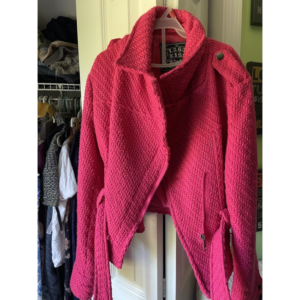 Pink fall jacket